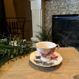 Burton And Burton Romantic Rose Teacup And Saucer